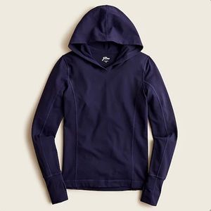 NWT J. Crew Women's Fitted Hoodie in Signature Flex - Navy